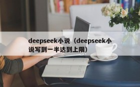 deepseek小说(deepseek小说写到一半达到上限)