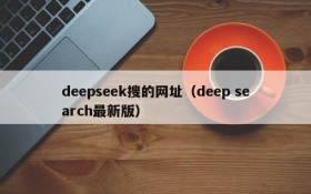 deepseek搜的网址（deep search最新版）