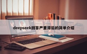 deepseek回答严重滞后的简单介绍