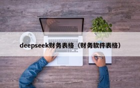 deepseek财务表格（财务软件表格）