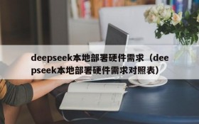 deepseek本地部署硬件需求(deepseek本地部署硬件需求对照表)