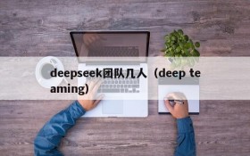 deepseek团队几人(deep teaming)