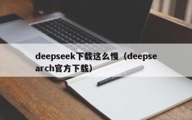 deepseek下载这么慢（deepsearch官方下载）