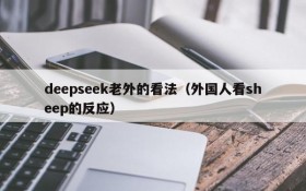 deepseek老外的看法（外国人看sheep的反应）