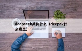 deepseek简称什么（deepak什么意思）