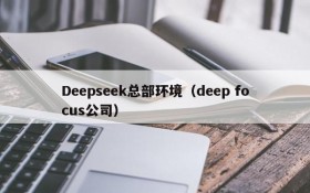 Deepseek总部环境(deep focus公司)