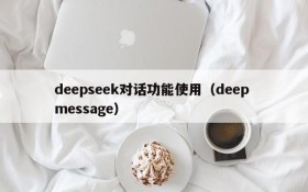 deepseek对话功能使用(deep message)