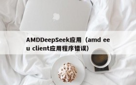 AMDDeepSeek应用（amd eeu client应用程序错误）