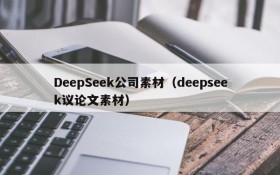 DeepSeek公司素材（deepseek议论文素材）