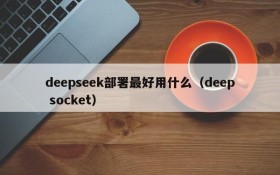 deepseek部署最好用什么(deep socket)