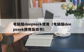 电脑版deepseek使用（电脑版deepseek使用指南书）