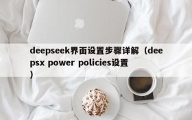 deepseek界面设置步骤详解(deepsx power policies设置)