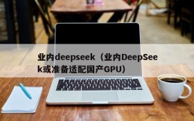 业内deepseek（业内DeepSeek或准备适配国产GPU）