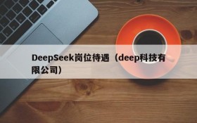 DeepSeek岗位待遇（deep科技有限公司）