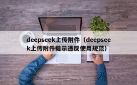 deepseek上传附件（deepseek上传附件提示违反使用规范）