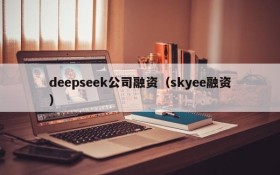 deepseek公司融资（skyee融资）