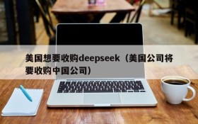 美国想要收购deepseek（美国公司将要收购中国公司）