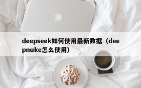 deepseek如何使用最新数据（deepnuke怎么使用）