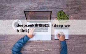 deepseek查找网址（deep web link）