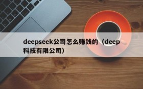 deepseek公司怎么赚钱的(deep科技有限公司)