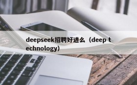 deepseek招聘好进么(deep technology)