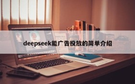 deepseek能广告投放的简单介绍