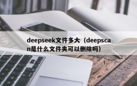 deepseek文件多大（deepscan是什么文件夹可以删除吗）