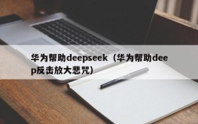 华为帮助deepseek(华为帮助deep反击放大悲咒)