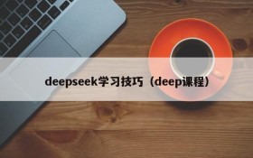 deepseek学习技巧（deep课程）