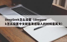 DeepSeek怎么设置(deepseek怎么设置中文就是发送输入的时候是英文)