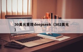 30美元重现deepseek（302美元）