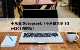 小米保卫deepseek（小米保卫萝卜3v4101内购版）