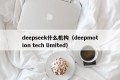 deepseek什么机构（deepmotion tech limited）