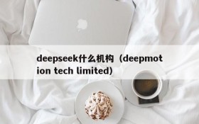deepseek什么机构(deepmotion tech limited)