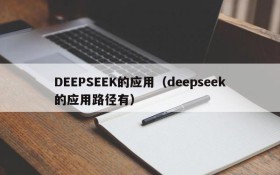 DEEPSEEK的应用(deepseek的应用路径有)
