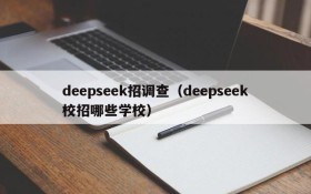 deepseek招调查(deepseek校招哪些学校)