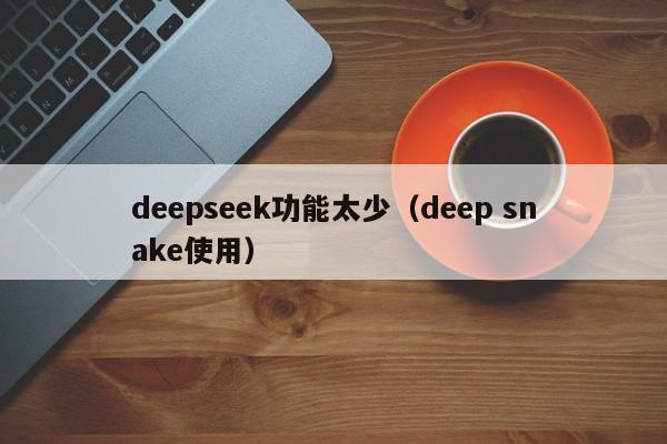 deepseek功能太少（deep snake使用）