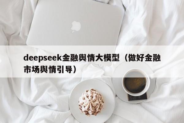 deepseek金融舆情大模型（做好金融市场舆情引导）